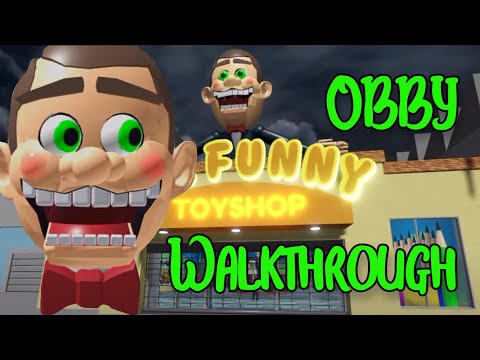 Escape Mr Funny's ToyShop SCARY Obby Roblox Gameplay Walkthrough Secret Present ALL Badges