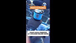 Fan’s soda freezes at Chicago Bears game