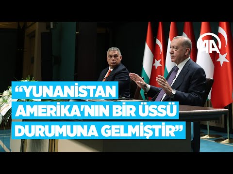Cumhurbaşkanı Erdoğan, Macaristan Başbakanı Orban ile ortak basın toplantısı düzenliyor