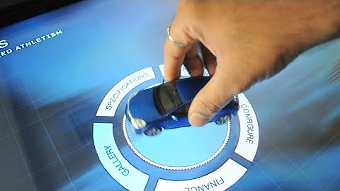 Multi-touch concept for car dealership