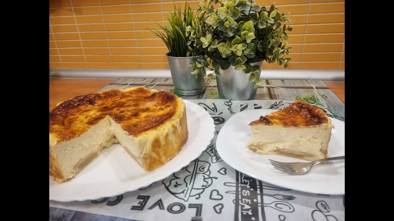 Tarta de queso con donuts