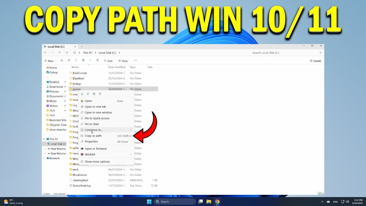 How To Copy the File Path in Windows 10 or 11 - Quick Fix - YouTube