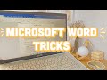 MICROSOFT WORD TRICKS FOR DIGITAL NOTE-TAKING I 10 MS word tricks