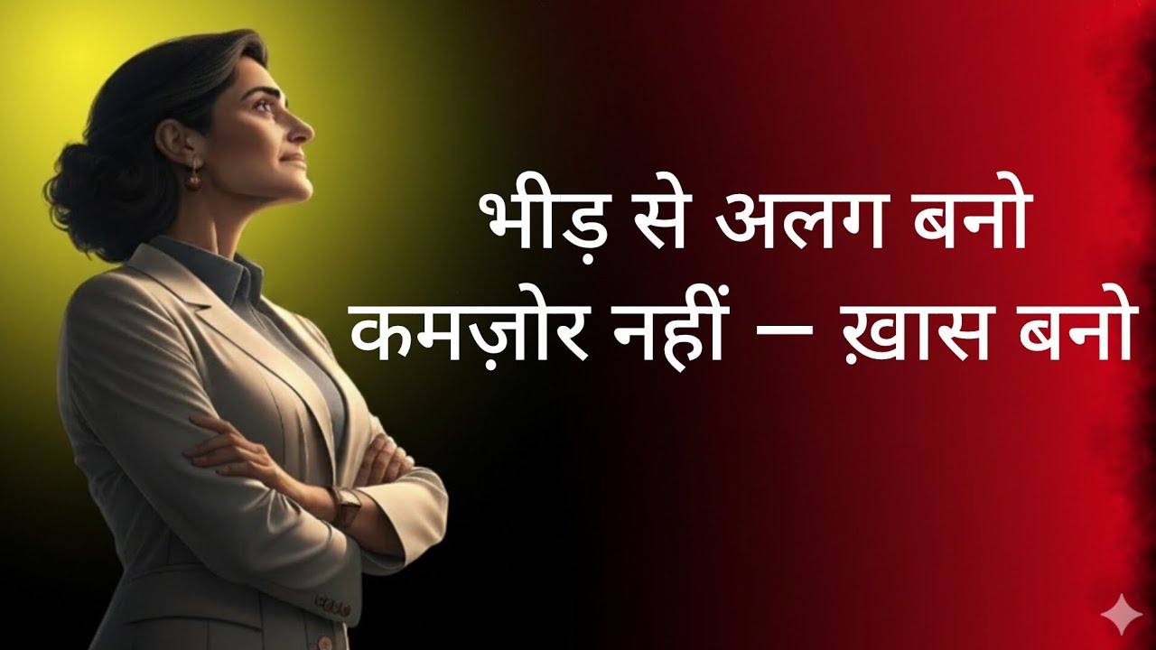 Strong Mindset Banao | भीड़ से अलग बनो  कमज़ोर नहीं — ख़ास बनो | Life Changing