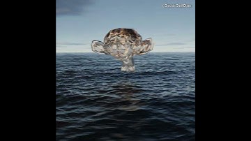 Suzanne in the OCEAN made in Blender (Simulation)