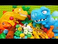 Marble Run ☆ A compilation of block coasters filled with animals such as Ice Rex and Yellow dinosaur
