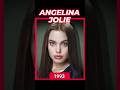 Angelina jolie  face morph transformation 19752023  transformation hollywood angelina
