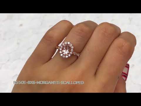 halo-diamond-oval-morganite-ring-in-rose-gold-scalloped-band