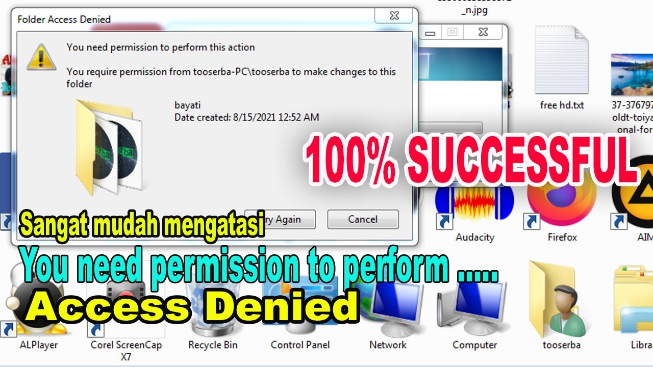 Cara Mengatasi You Need Permission To Perform This Action Delete File Cara mengatasi you need permission to perform this action delete file