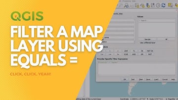 Filteren met equals = in QGIS