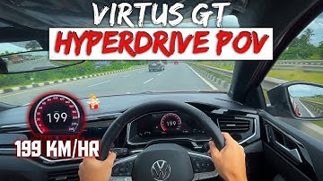 Volkswagen Virtus GT - High Speed Hyperdrive (POV) 199 km/h | 2025