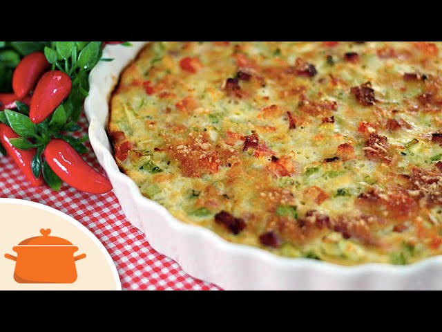 COMO FAZER TORTA DE ABOBRINHA COM BACON RECEITA PRÁTICA