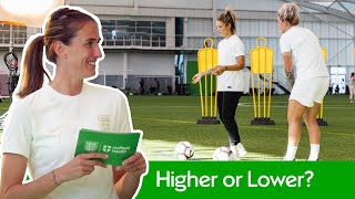 Higher or Lower? With England Lionesses Jill Scott, Millie Bright and Rachel Daly