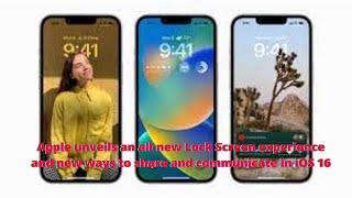 ISO 16 beta Apple unveils a new Lock Screen experience and new ways to share