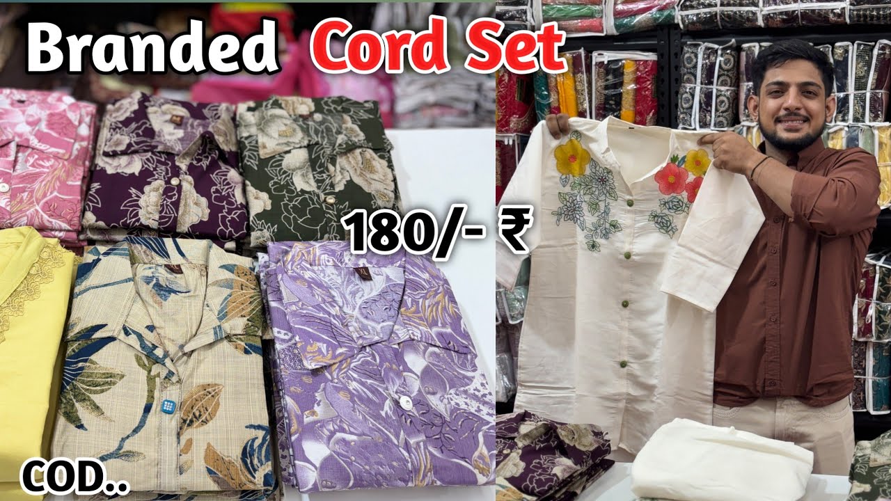 khadi Cotton Cord Sets In Wholesale | Cotton Cord Sets In Wholesale | Ladies Cord Sets In Wholesale