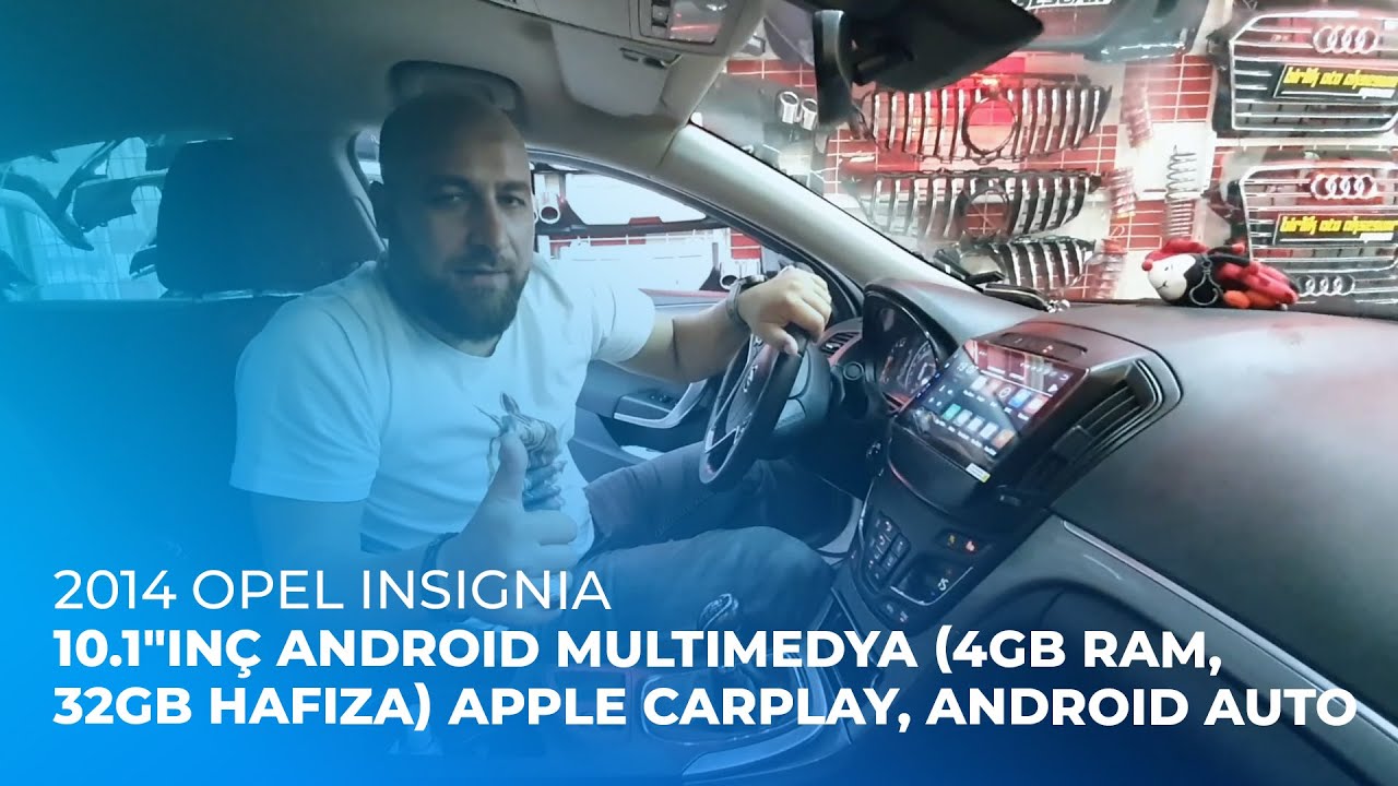 2014 Opel Insignia // 10.1"inç Android Multimedya (4GB Ram, 32GB Hafıza) Apple CarPlay, Android Auto