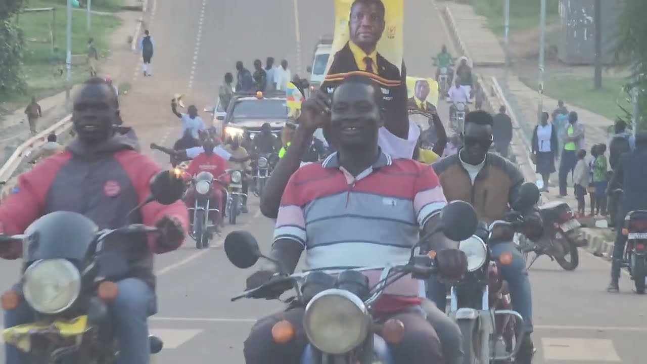 Bosmic receives a presidential welcome near Gulu barracks