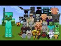 Zombie with Diamond Armor & Diamond Sword vs Every mob in Minecraft - Zombie with vs All mobs