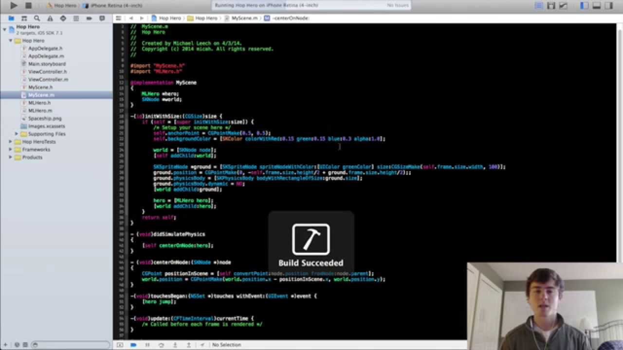 2D iPhone Game Programming Tutorial - 7 - start, clear, and gameOver ...