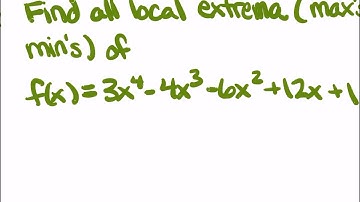 Lecture 4.2/4.3 video 3 (first derivative test example)