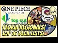 One piece card game top cuts op06 peoria regionals top 16 deck lists