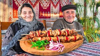 Very DELICIOUS and FAMOUS BEEF RECIPES in Traditional Style in Azerbaijan Village! Relaxing Video!