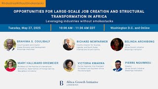 Opportunities for large-scale job creation and structural transformation in Africa