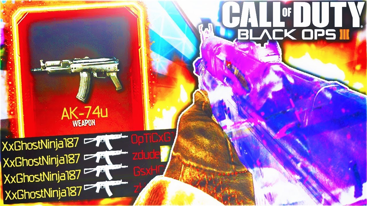 UNLOCKED DARK MATTER AK74U! -  BLACK OPS 3 DARK MATTER CAMO AK74U GAMEPLAY! (BO3 NEW DLC WEAPONS)