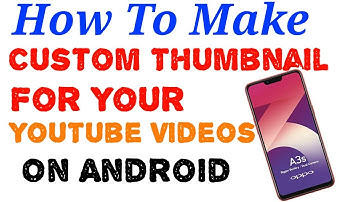 How to make custom Thumbnail for your YouTube videos on Android/Hindi/Proper thumbnail