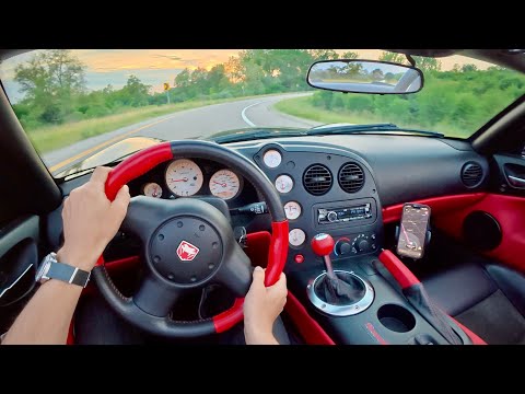 2004 Dodge Viper SRT-10 w/Corsa Exhaust - POV Sunset Slither (Binaural Audio)