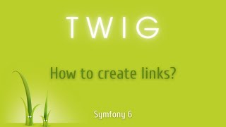 Symfony 6 - How to create links in a Twig template using path() and url() functions?