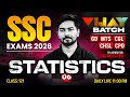 SSC Maths Classes 2026 | Statistics #05 | SSC GD, MTS, CGL, CHSL, CPO Maths PYQ | By Ashish Sir