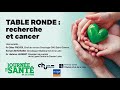 Ref:BconQ3GUXnU Journ�e de la sant� de la loire 2023 table ronde � recherche et cancer �