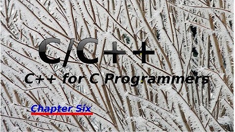 C++ for C programmers (Chapter 6)