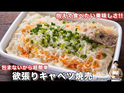 【包む手間ゼロ】焼売の常識が変わる。型に入れて蒸すだけで毎日作りたいレベル「欲張りキャベツ焼売」の作り方【kattyanneru】