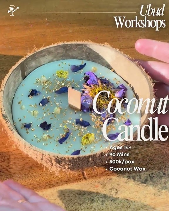 Scented Coconut Candle Making Workshop in Bali