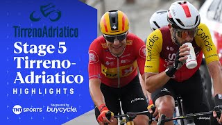 SPRINT TO PODIUM! 💨 | Men's Stage 5 Tirreno-Adriatico 2025 Race Highlights | TNT Sports Cycling