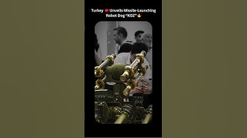 Türkiye 🇹🇷 Unveils Robot Dog KOZ Equipped with Missiles 🔥 #robot #ai #tech #technology