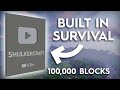 Building 100k Play Button from 100k Blocks in Minecraft