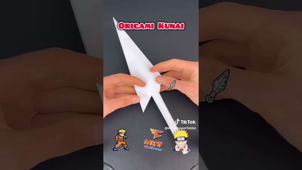Tutorial De Como Fazer A Kunai Do Naruto 
