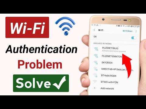 Wifi authentication problem android | Authentication problem wifi android