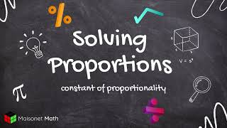 Constant of Proportionality