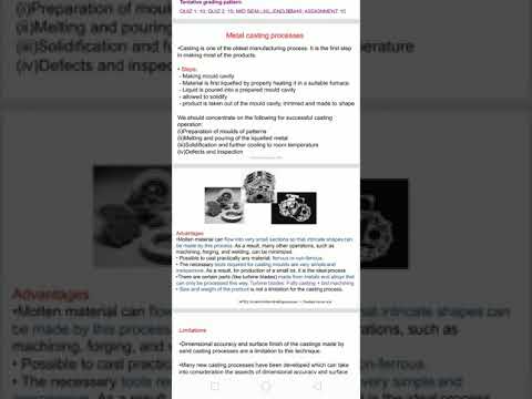 Metal casting and