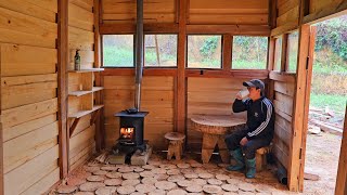 I FINALLY Built A Heating System In The Log Cabin | Building Log Cabin.