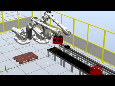 ABB Robotstudio Coca-Cola palletizer project