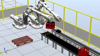 ABB Robotstudio Coca-Cola palletizer project