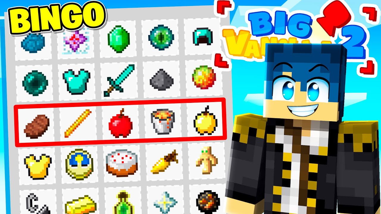 UN'ORA DI ESPLORAZIONE PER IL BINGO INVISIBILE! - BIG VANILLA 2 MINECRAFT Ep.10