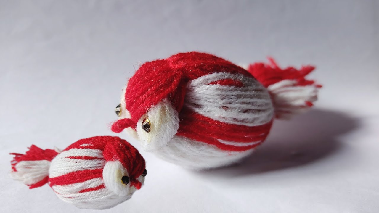 woolen-bird-making-idea-with-woolen-yarn-woolen-bird-craft-youtube