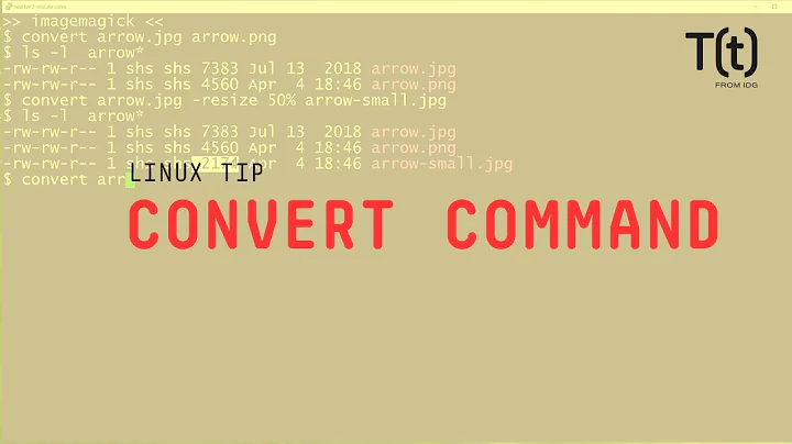 How to use the convert command: 2-Minute Linux Tips