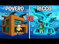 CASA SUL MARE RICCA di GIORGIO contro CASA POVERA di ZEYXON in Minecraft